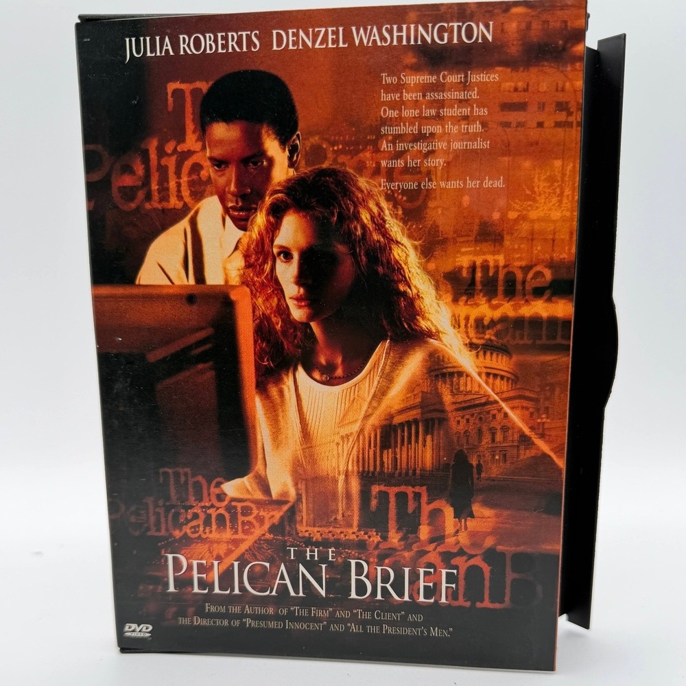 The Pelican Brief DVD Julia Roberts Denzel Washington Widescreen Snap Case 1993